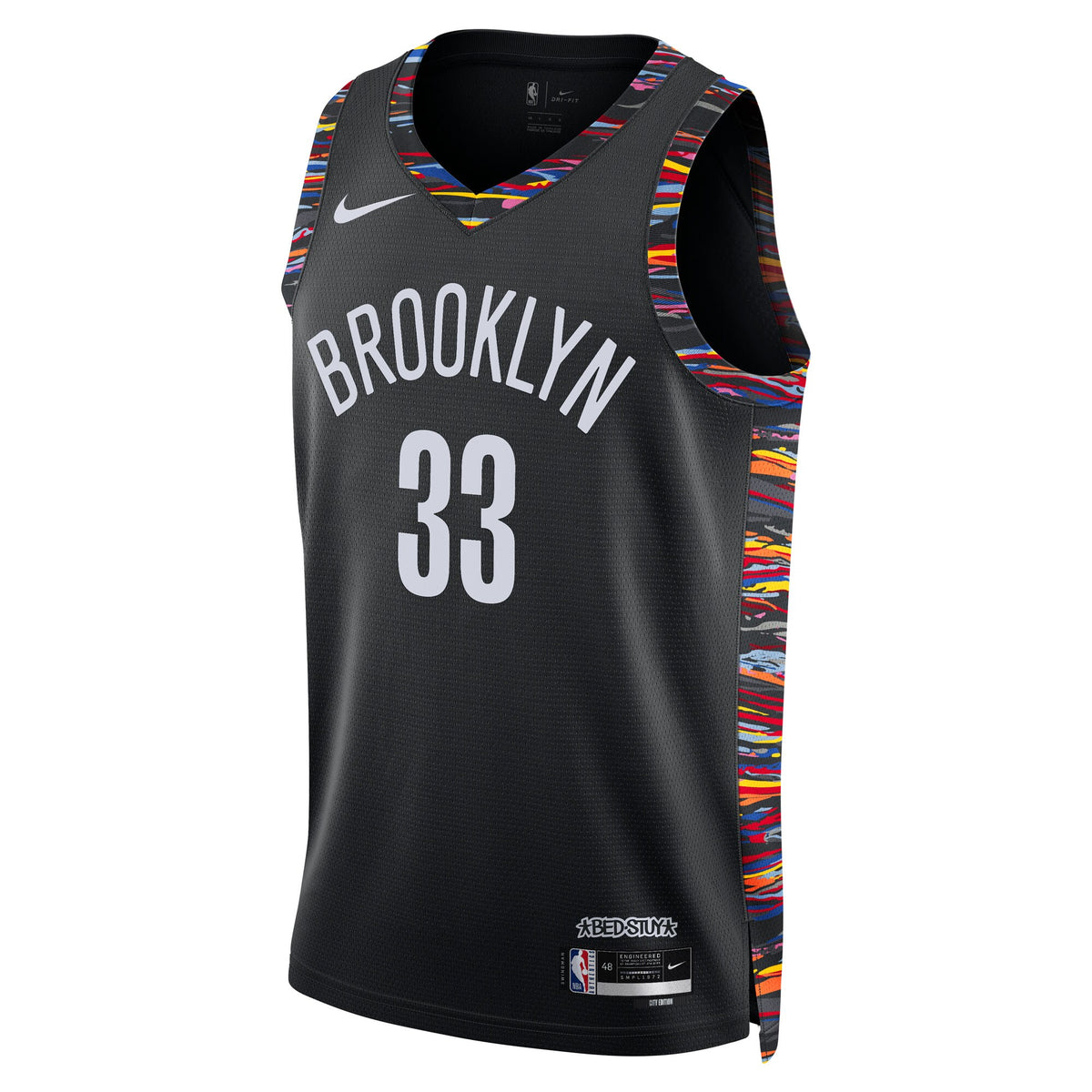 Brooklyn Nets 2025/26 City Edition Swingman Jersey - Black - Nic Claxton
