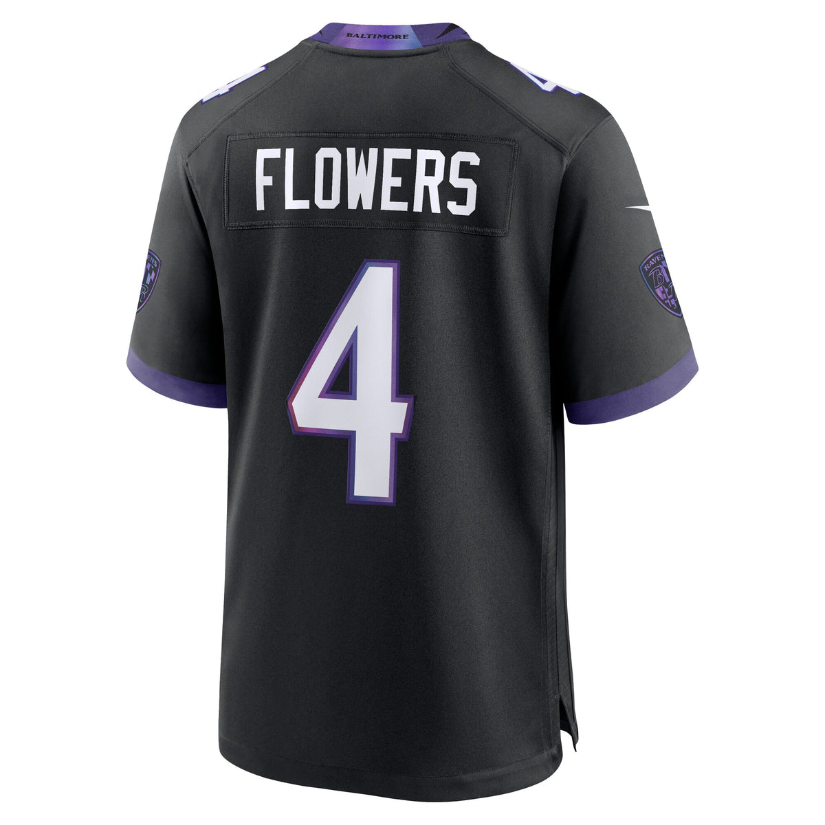 Baltimore Ravens Zay Flowers Black Alternate Game Jersey