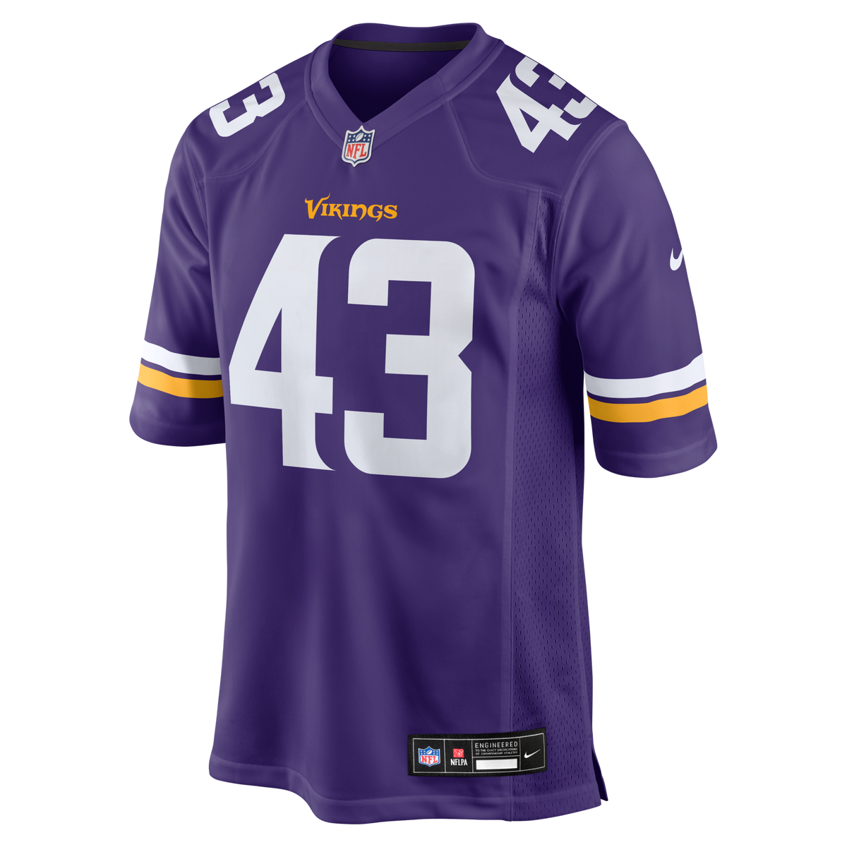 Minnesota Vikings Andrew Van Ginkel Purple Team Game Jersey
