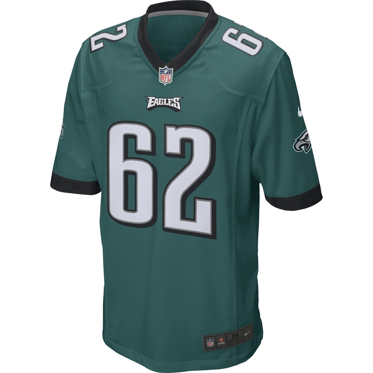 Philadelphia Eagles Jason Kelce Midnight Green Game Jersey