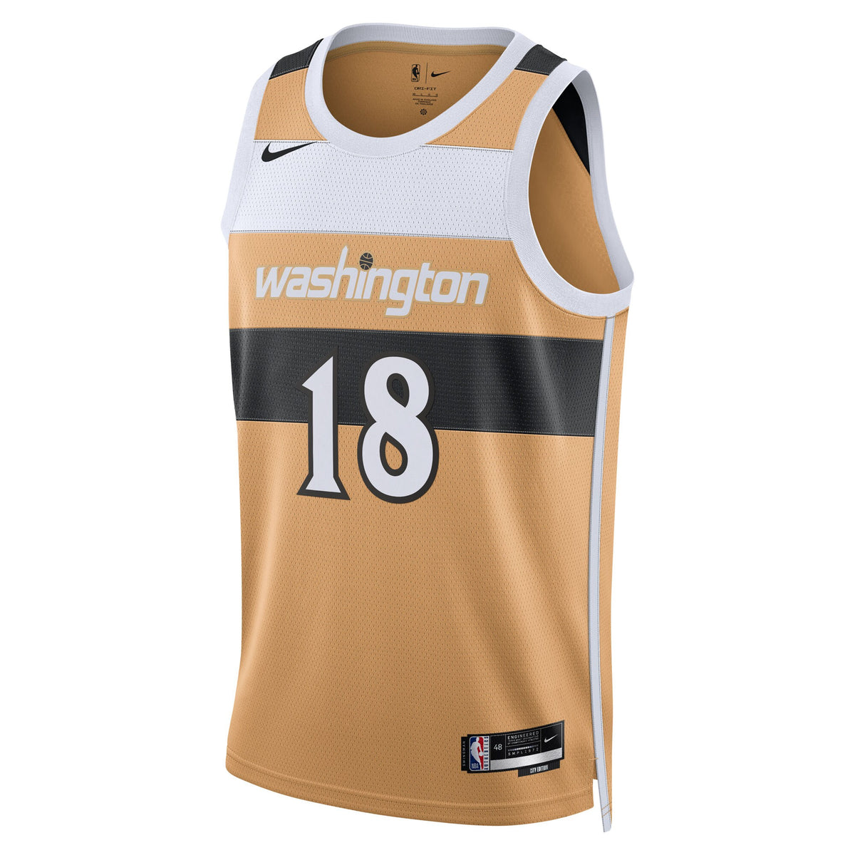 Washington Wizards 2025/26 City Edition Swingman Jersey - Tan - Kyshawn George