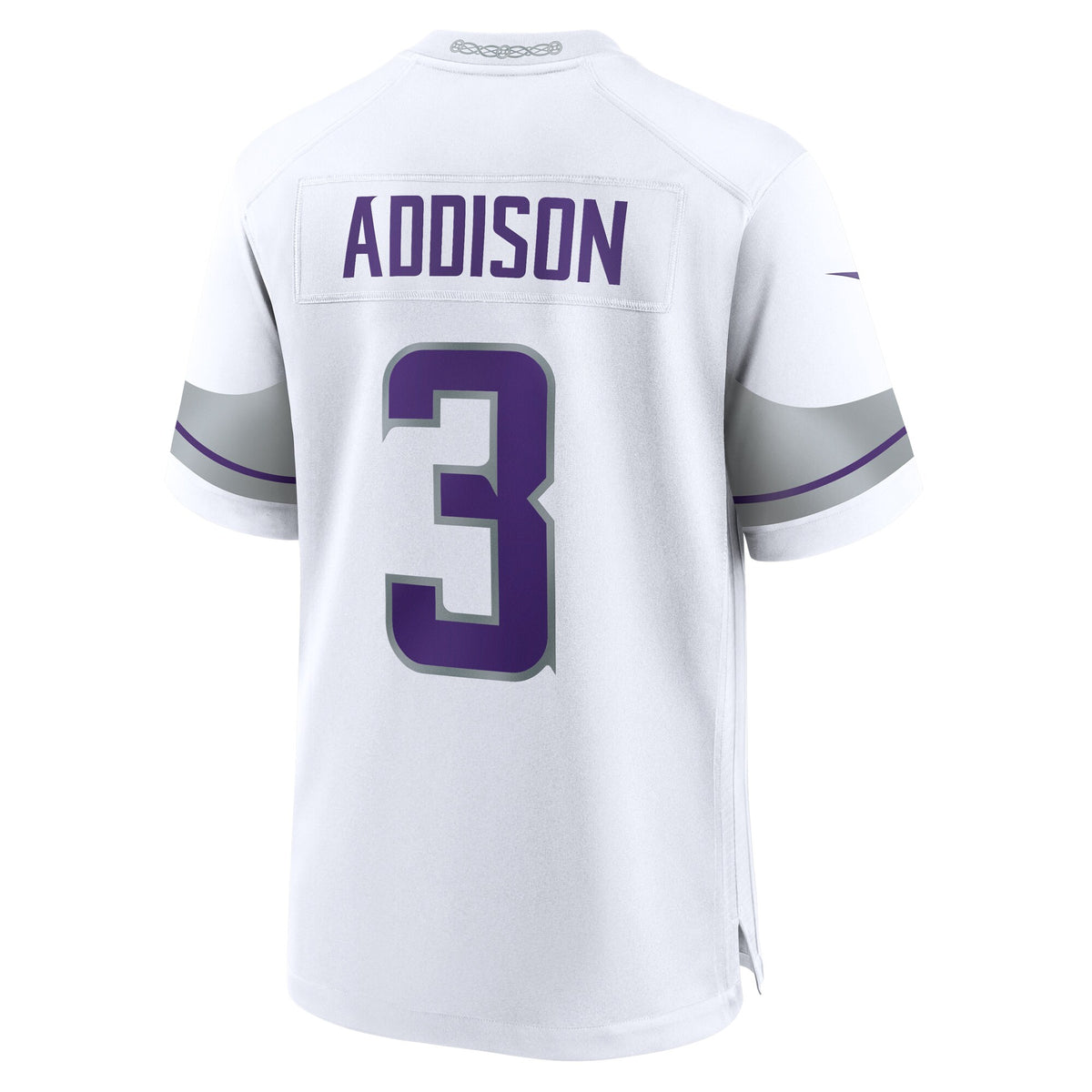 Minnesota Vikings Jordan Addison White Alternate Game Player Jersey