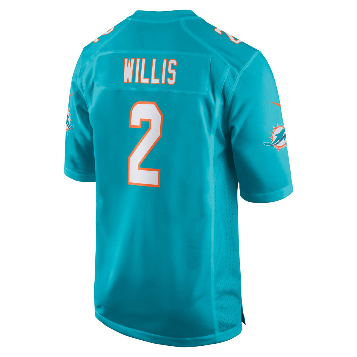 Miami Dolphins Malik Willis Aqua Game Jersey