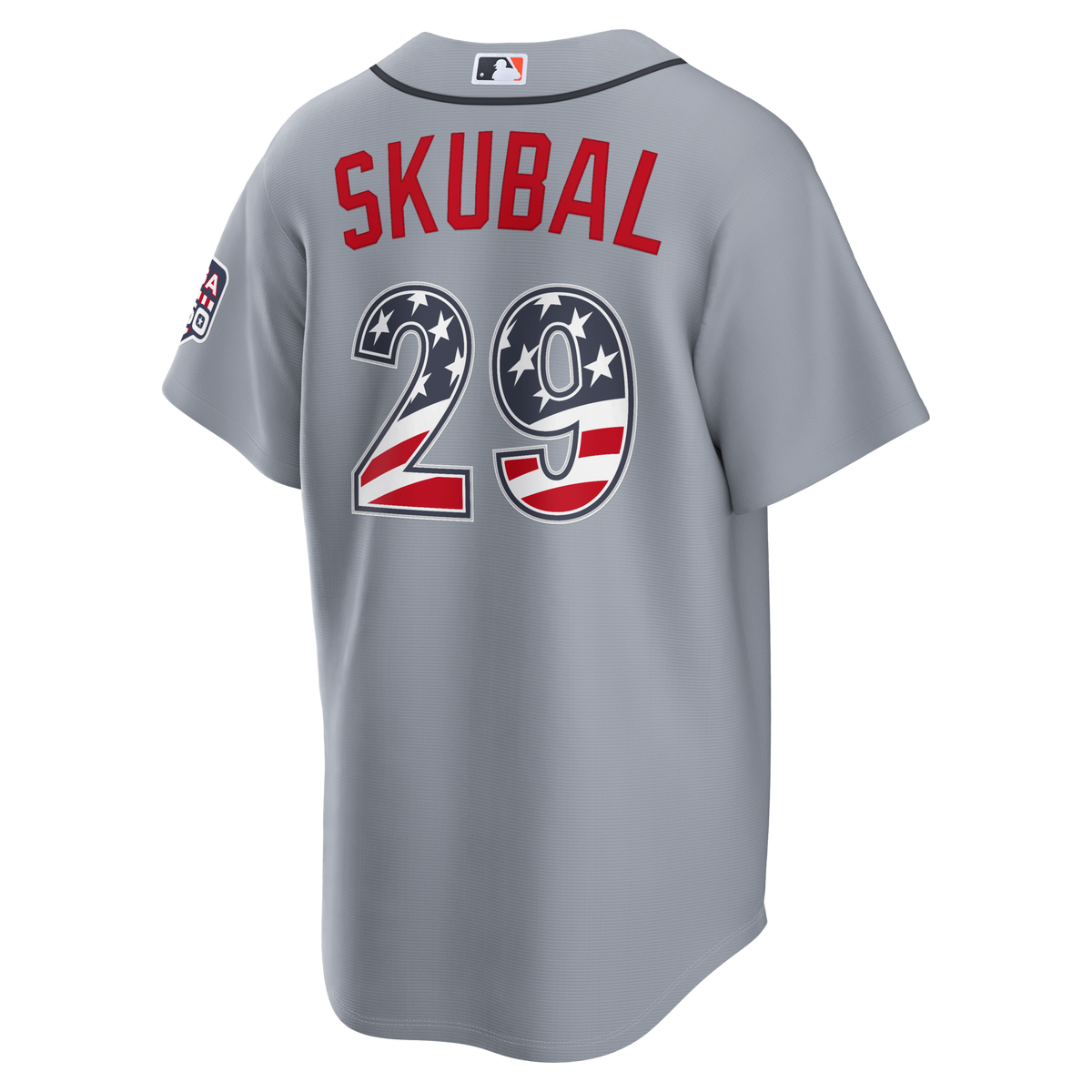 Fourth of July Detroit Tigers Tarik Skubal Gray USA 250 Stadium Jersey