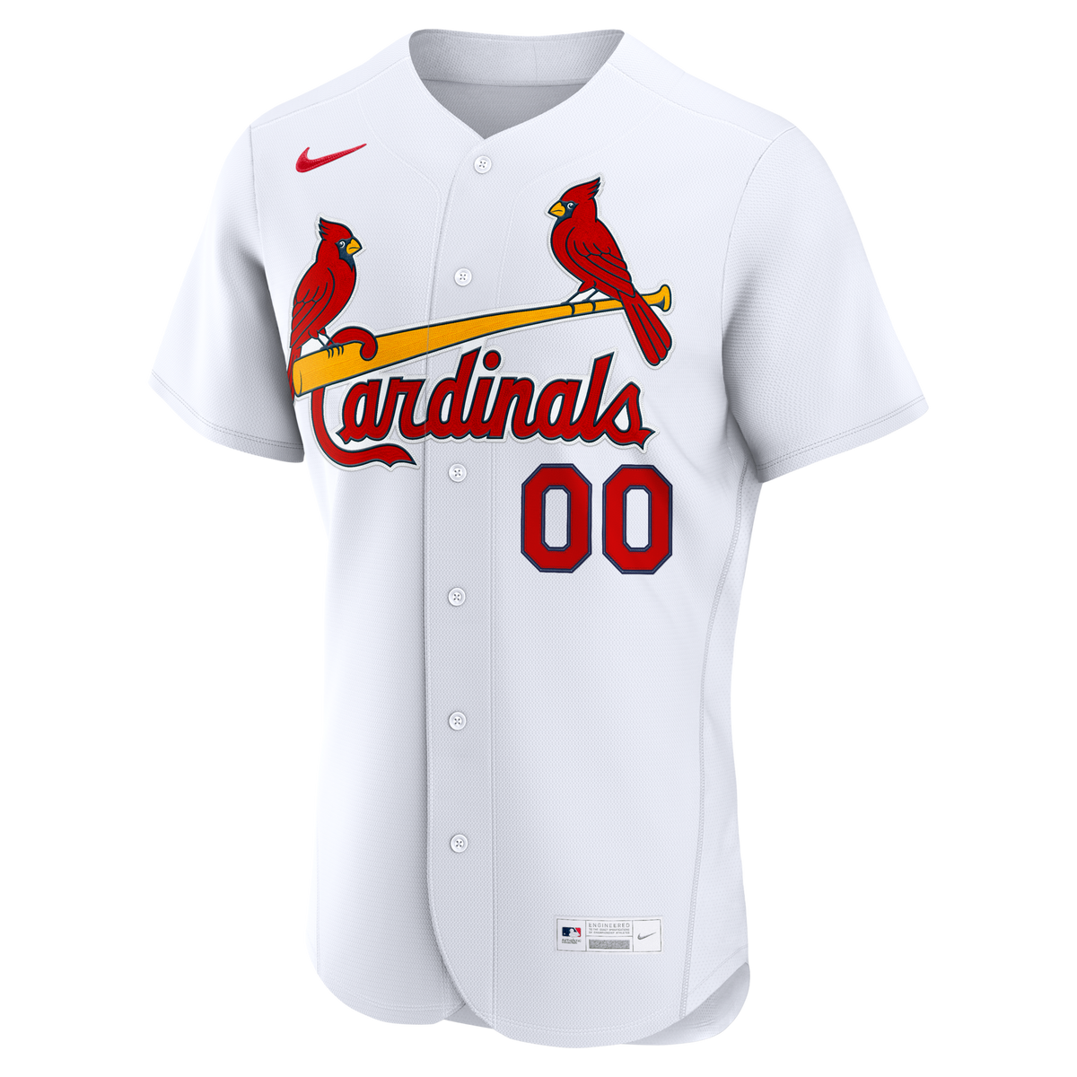 St. Louis Cardinals White Home Authentic Custom Jersey