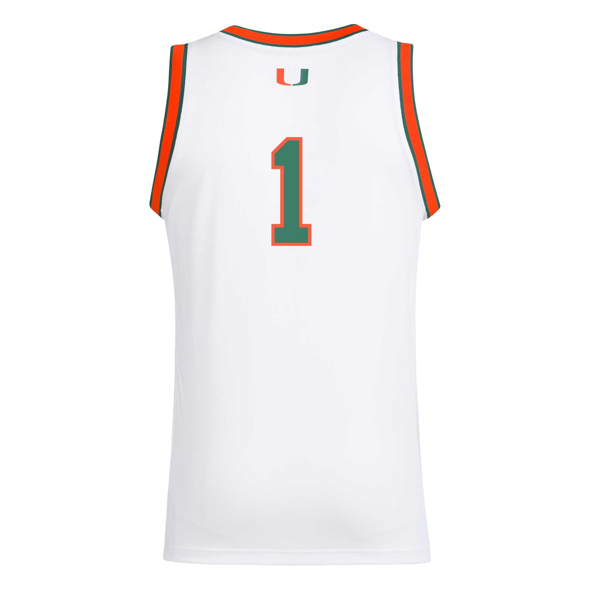 #1 White Miami Hurricanes Replica Swingman Jersey