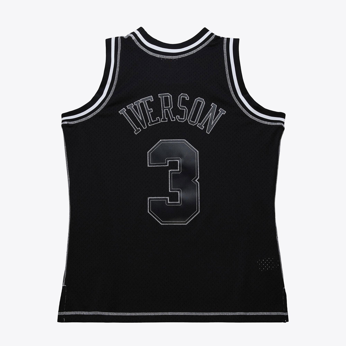 Philadelphia 76ers Mitchell & Ness Allen Iverson 1996 Contrast 2K Swingman Jersey - Black