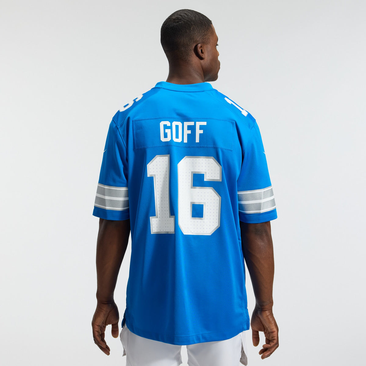 Detroit Lions Jared Goff Blue Game Jersey