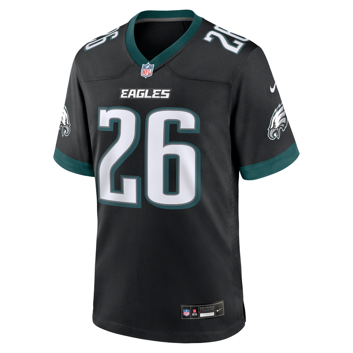 Philadelphia Eagles Saquon Barkley Black Alternate Game Jersey