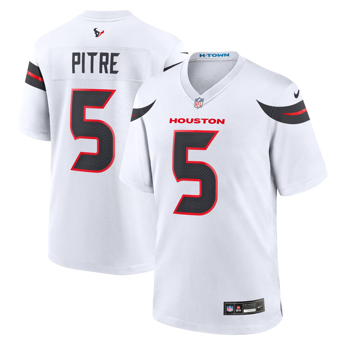 Houston Texans Jalen Pitre White Game Jersey