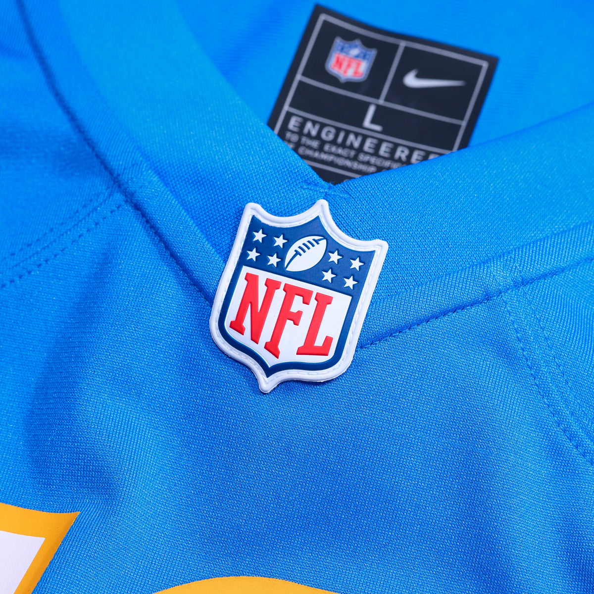 Los Angeles Chargers Keaton Mitchell Powder Blue Team Game Jersey