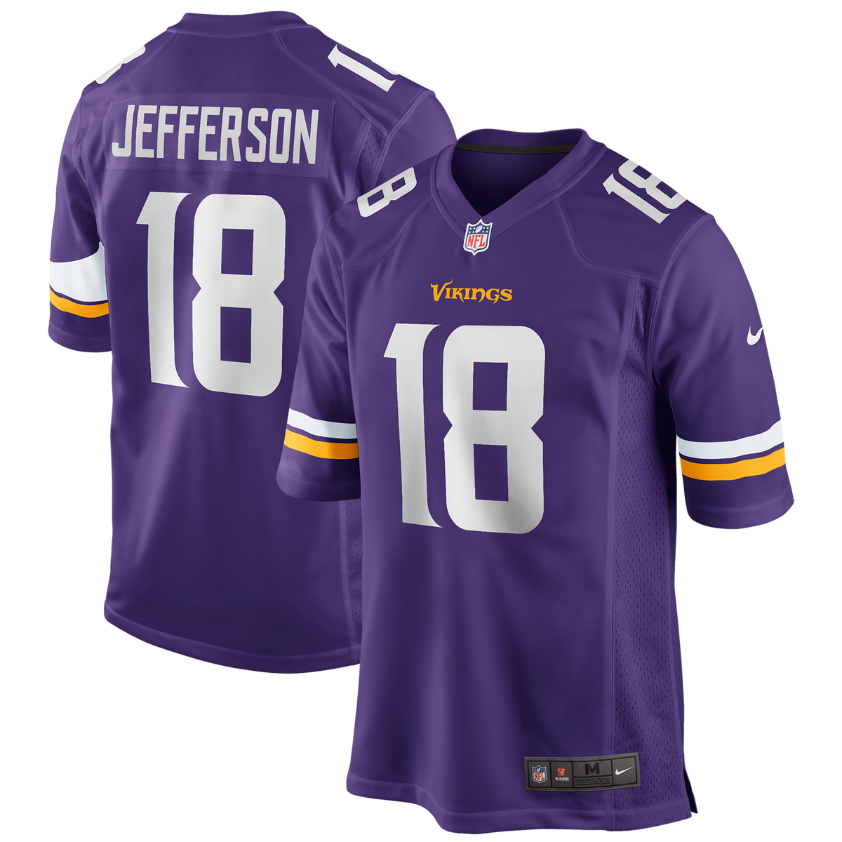 Minnesota Vikings Justin Jefferson Purple Player Game Jersey