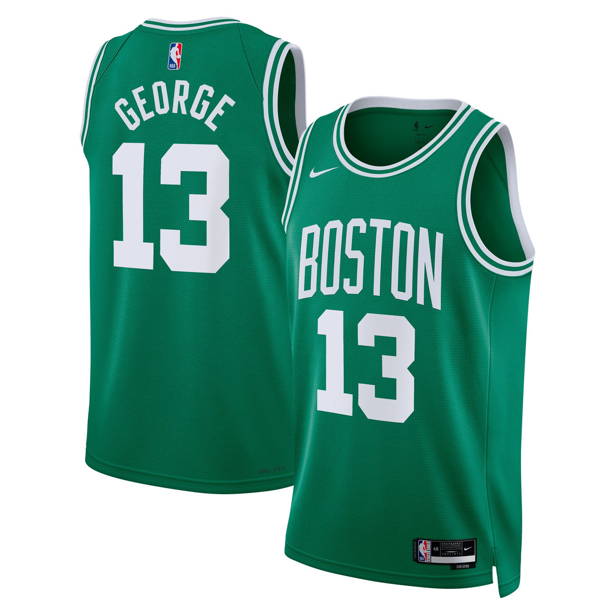 Boston Celtics Icon Edition Swingman Jersey - Kelly Green - Custom - - Paul George