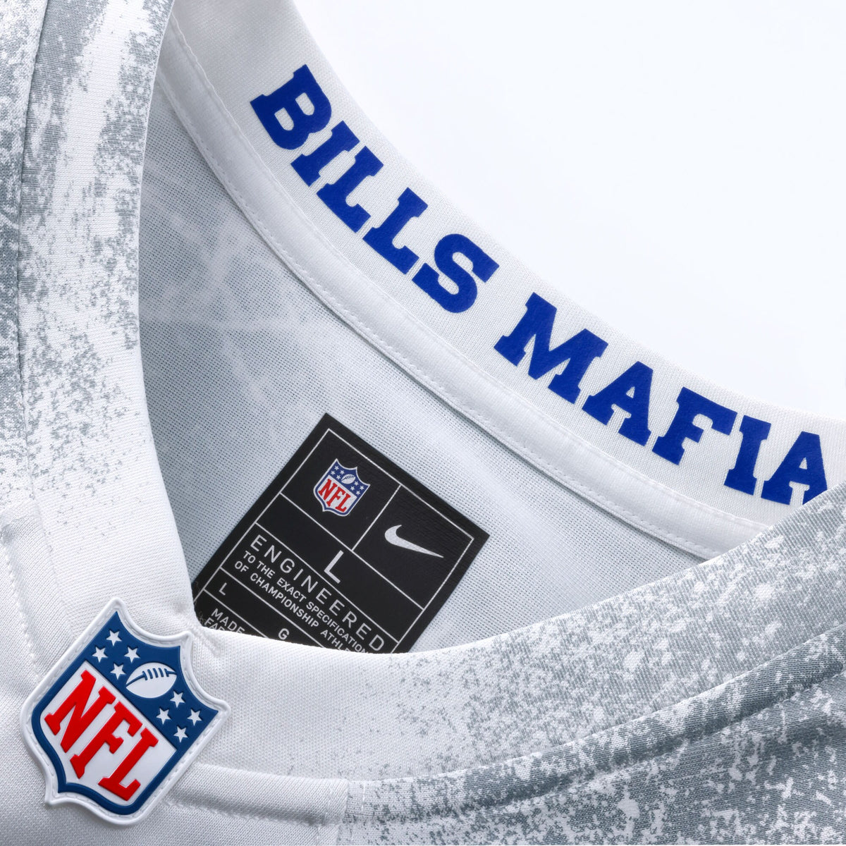 Buffalo Bills Josh Allen White 2025 Rivalries Collection Game Jersey