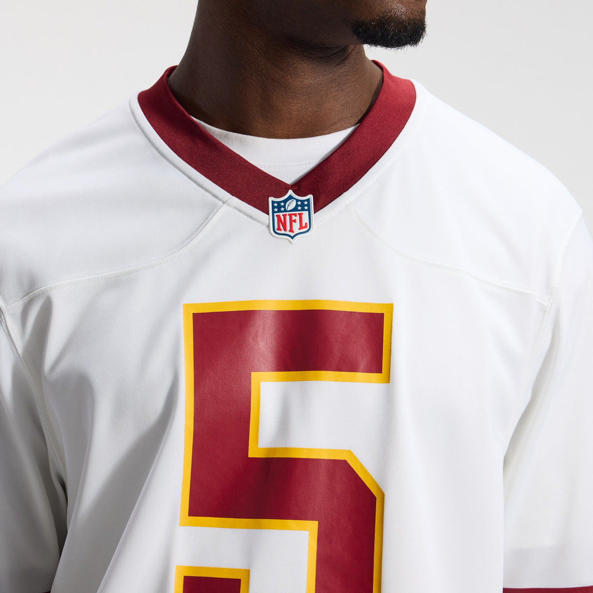 Washington Commanders Jayden Daniels White Game Super Bowl Era Jersey