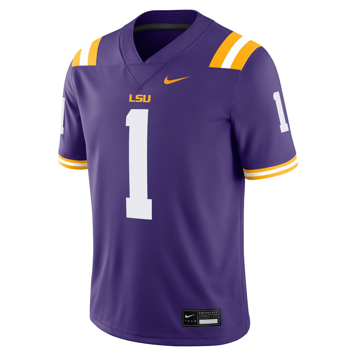 #1 Purple LSU Tigers Game Jersey
