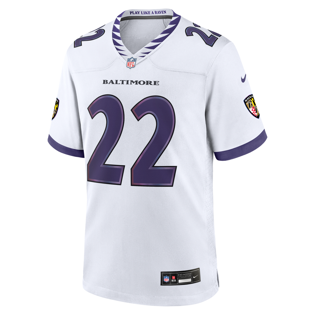 Baltimore Ravens Derrick Henry White Game Jersey