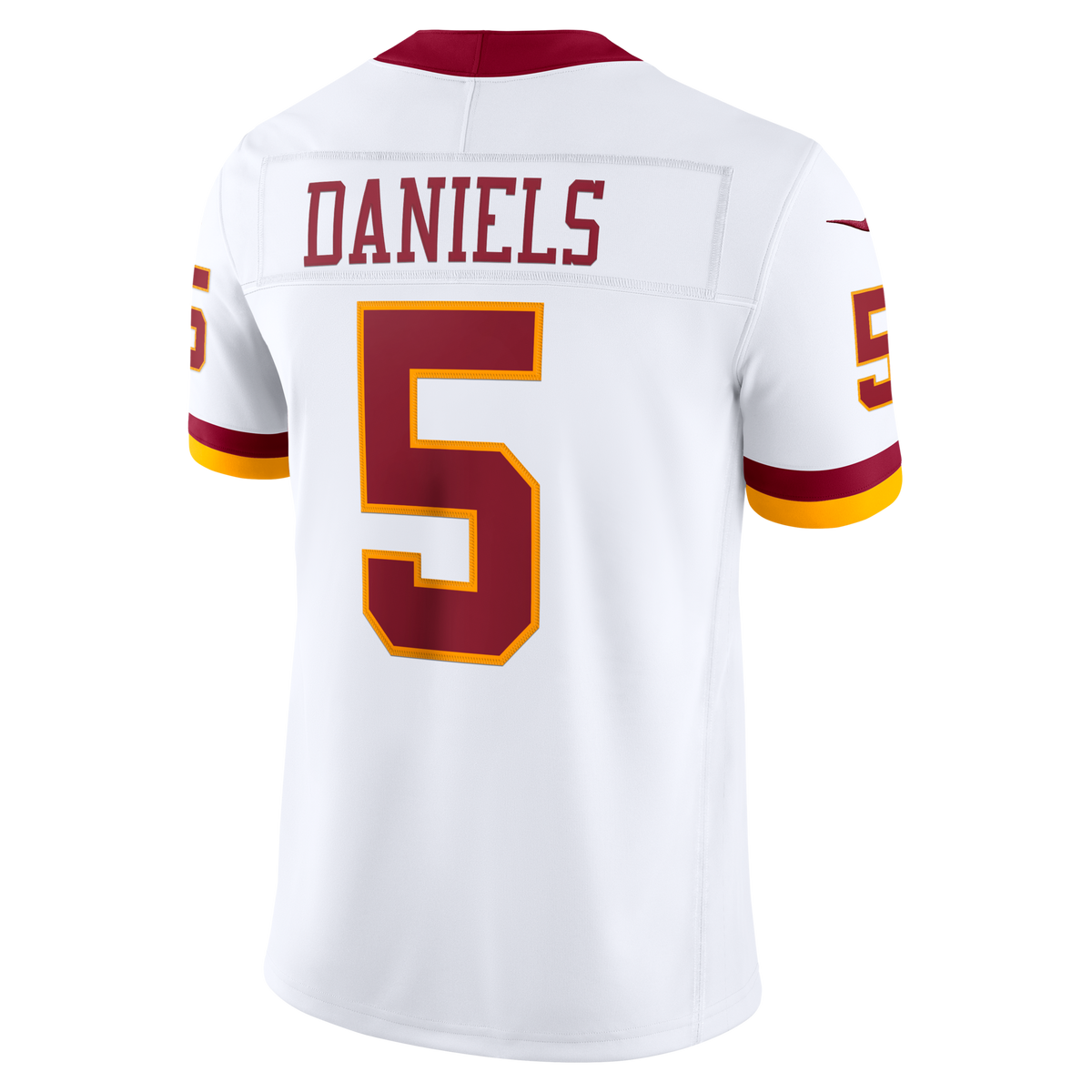 Washington Commanders Jayden Daniels White Vapor F.U.S.E. Stitched Limited Jersey