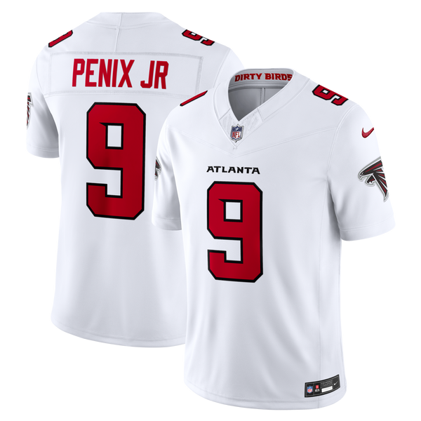 Atlanta Falcons Michael Penix Jr. White Vapor F.U.S.E. Stitched Limited Jersey