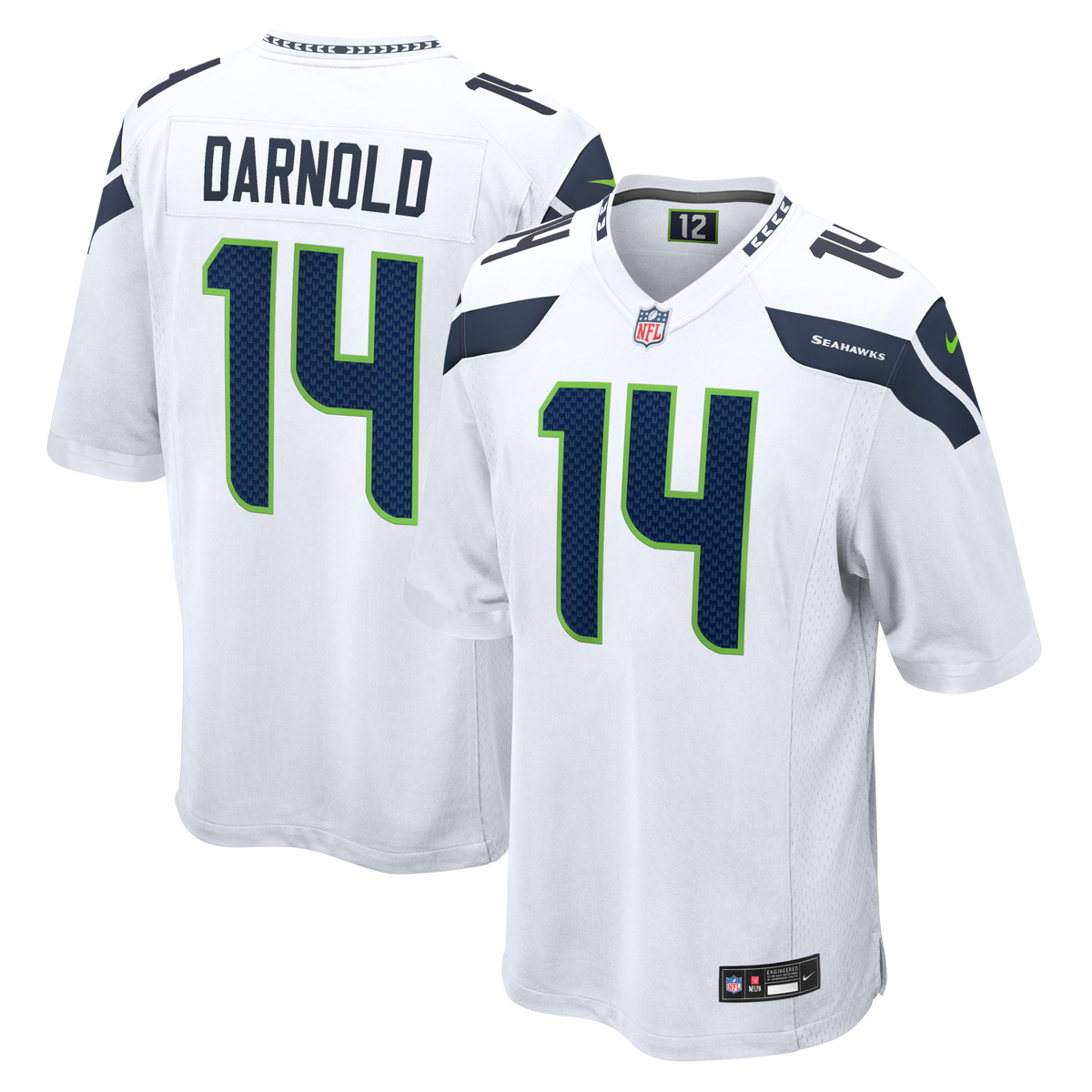 Seattle Seahawks Sam Darnold White Game Jersey