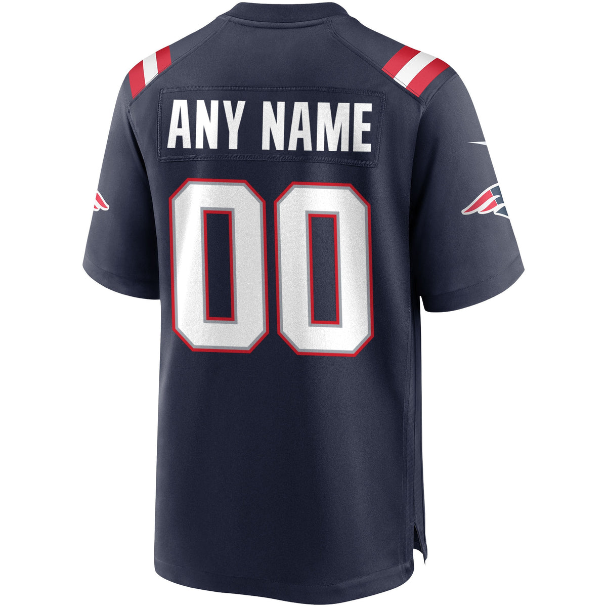 New England Patriots Navy Custom Game Jersey