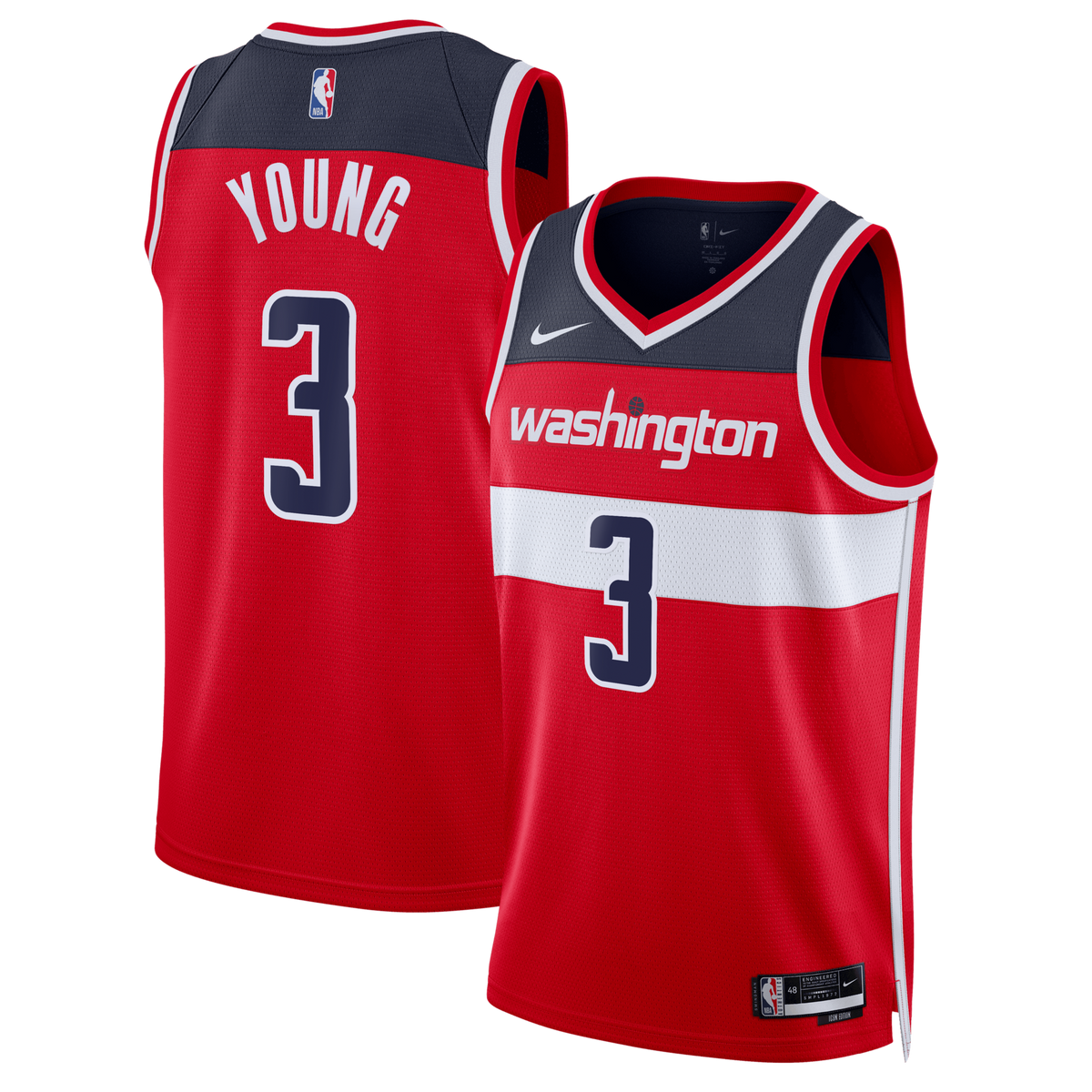 Washington Wizards Icon Edition Swingman Jersey - Red - Trae Young