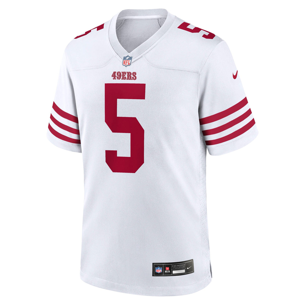 San Francisco 49ers Mike Evans White Game Jersey