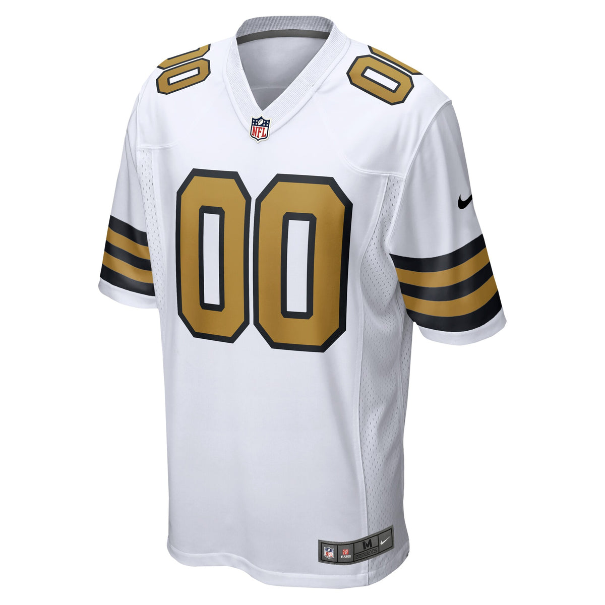 New Orleans Saints White Alternate Custom Game Jersey
