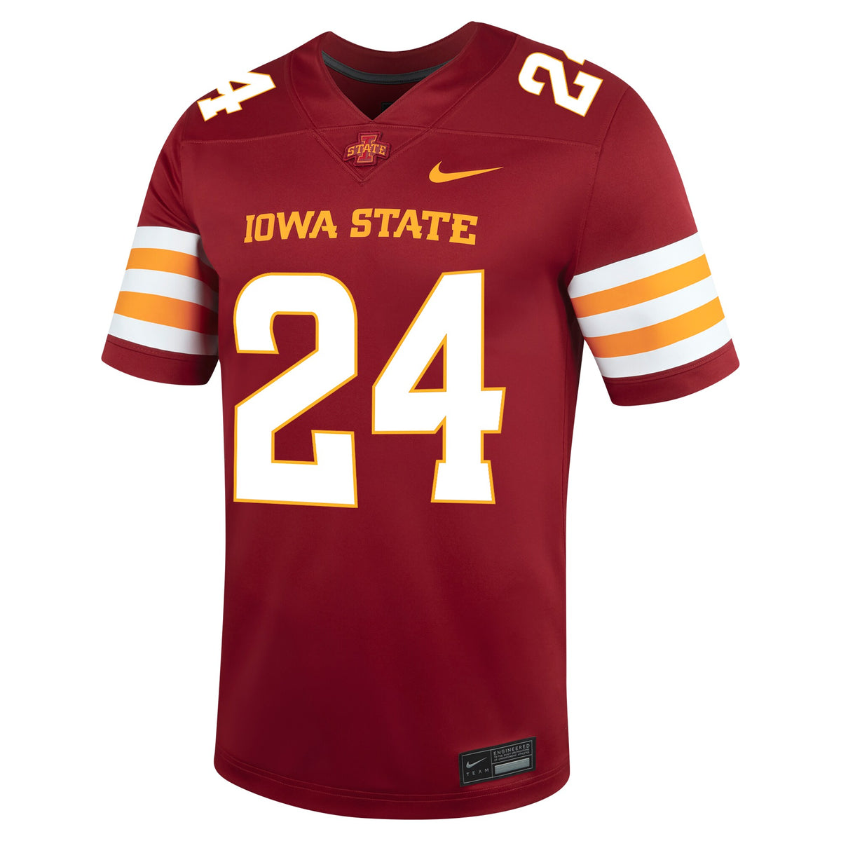 #24 Cardinal Iowa State Cyclones Untouchable Football Jersey
