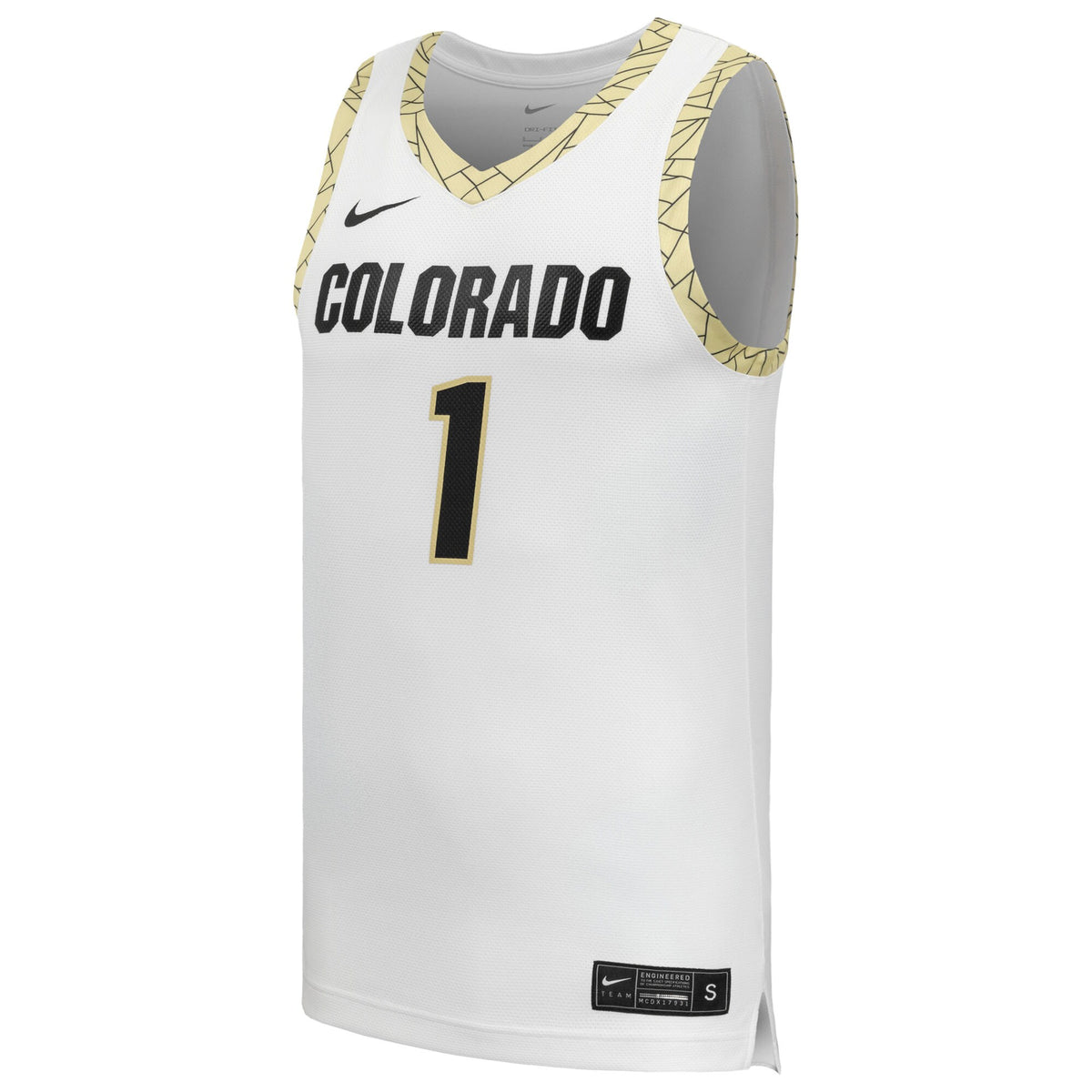 #1 White Colorado Buffaloes Replica Basketball Jersey