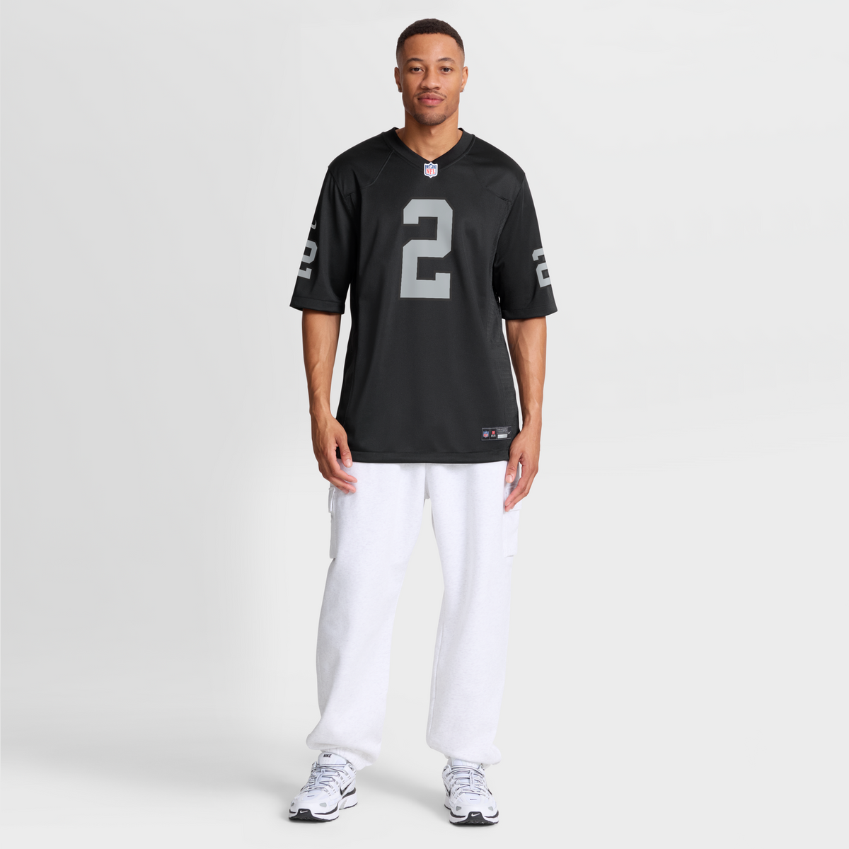 Las Vegas Raiders Ashton Jeanty Black Team Game Jersey