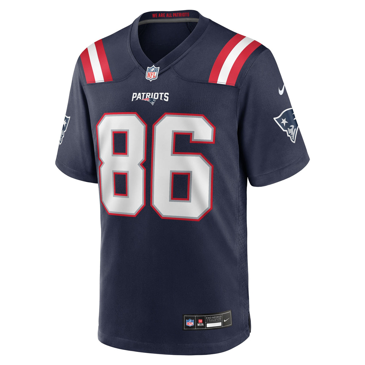 New England Patriots Efton Chism III Navy Team Game Jersey