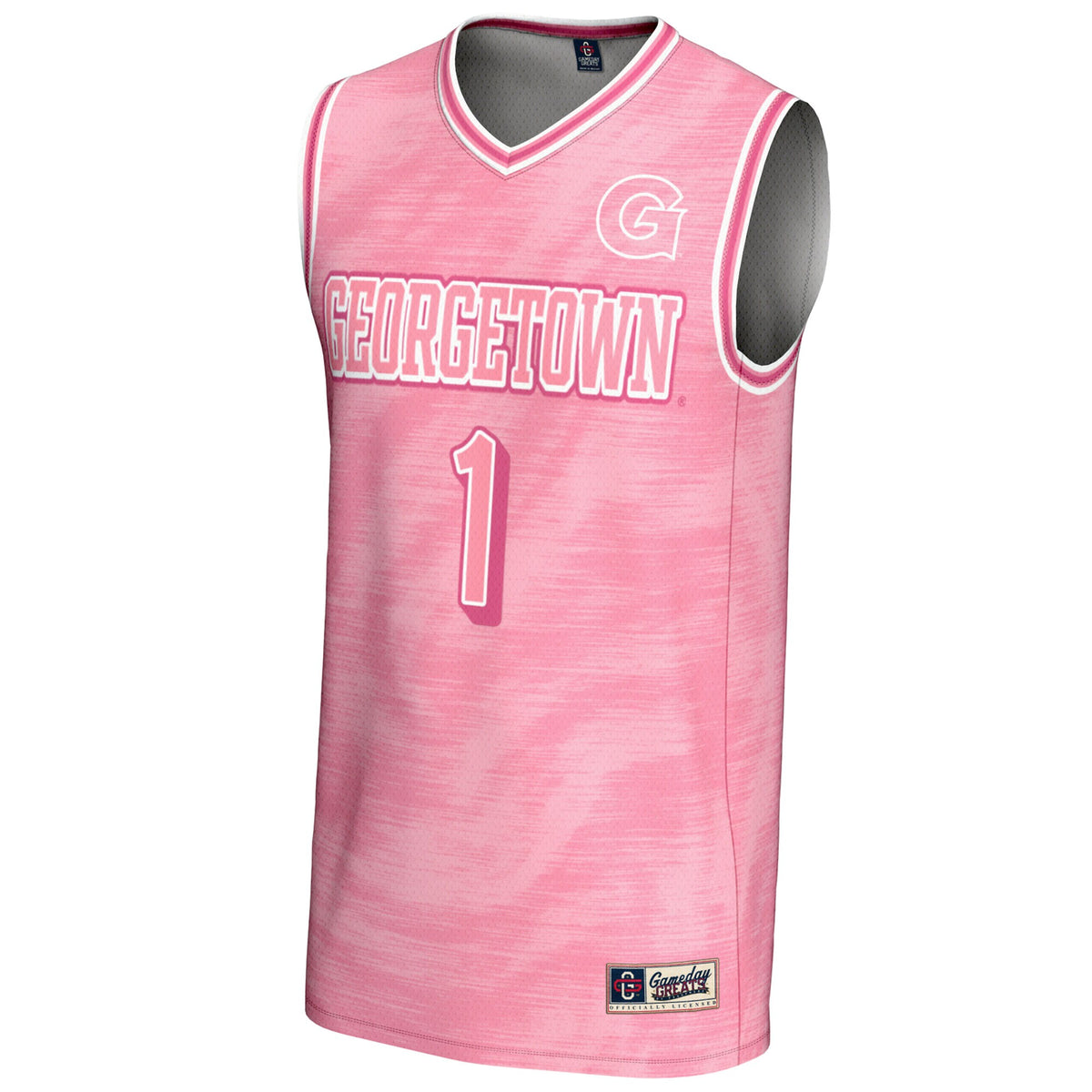 #1 Georgetown Hoyas GameDay Greats Lightweight Basketball Fashion Jersey - Pink