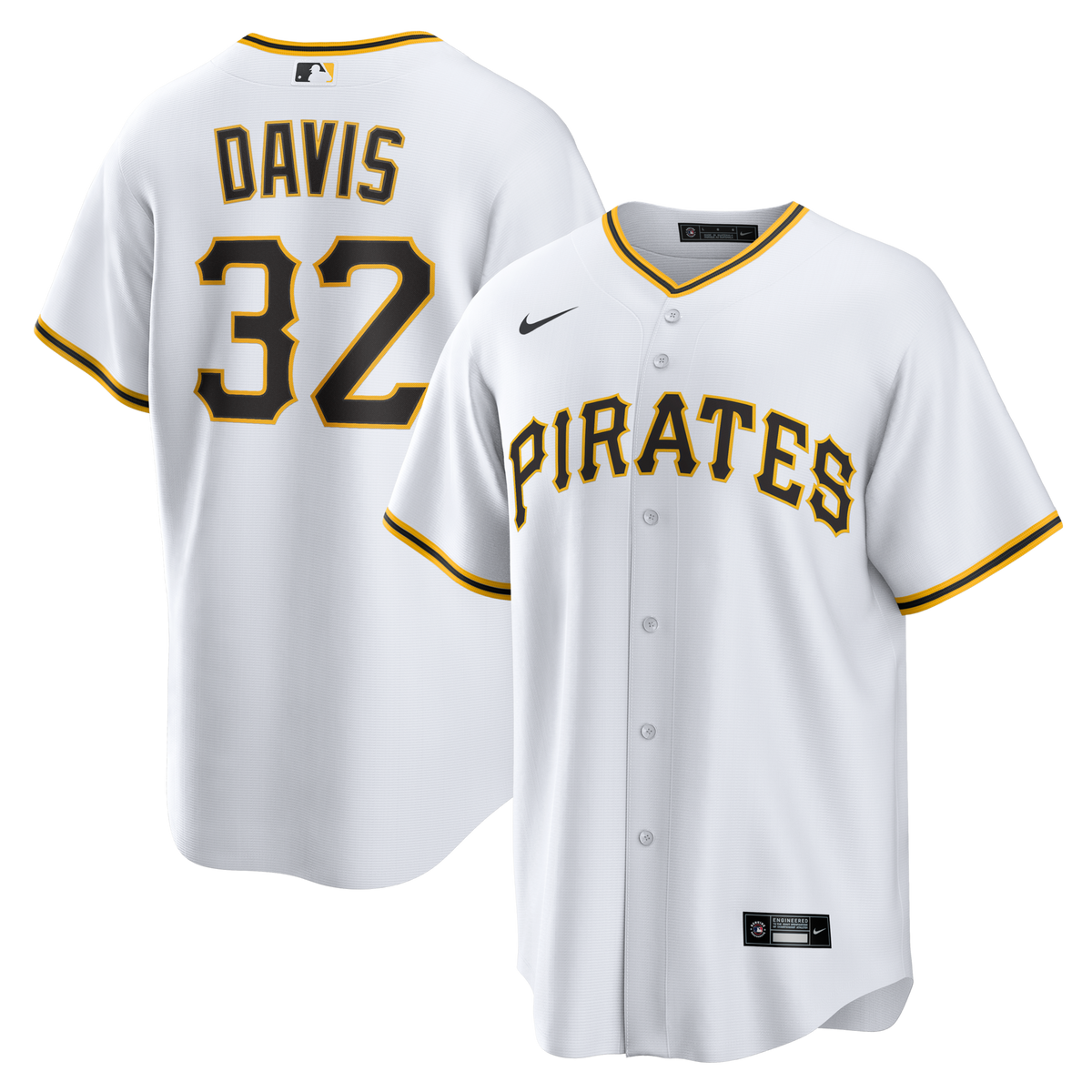 Pittsburgh Pirates Henry Davis White Home Replica Jersey