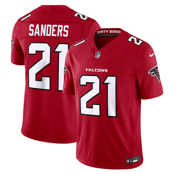Atlanta Falcons Deion Sanders Red Team Vapor F.U.S.E. Stitched Retired Limited Jersey