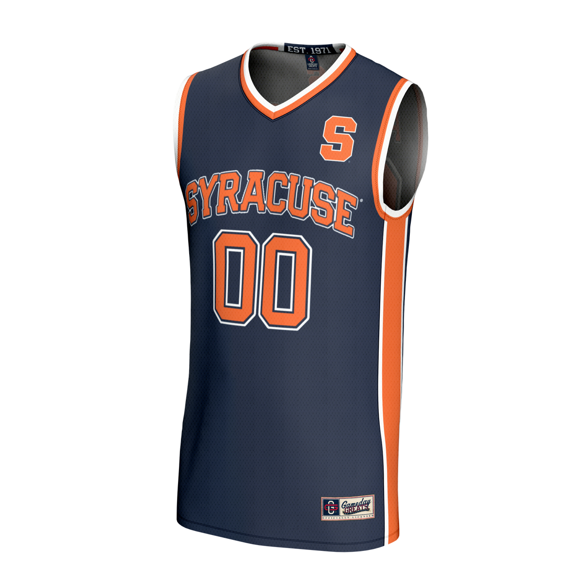 Syracuse Orange GameDay Greats Lightweight Collegiate Basketball NIL Pick-A-Player Fashion Jersey - Navy