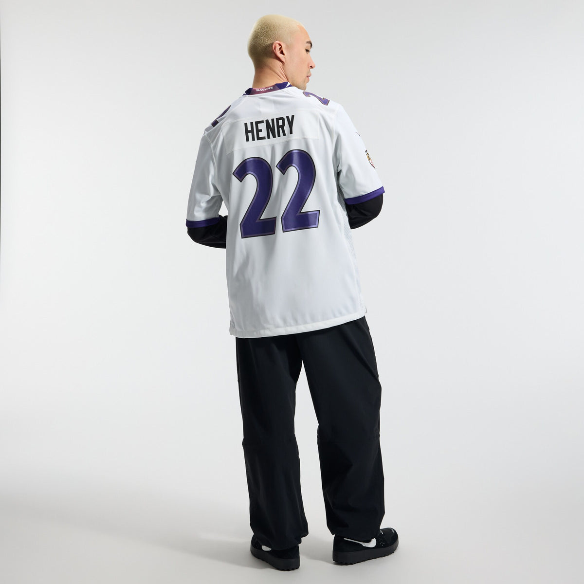 Baltimore Ravens Derrick Henry White Game Jersey