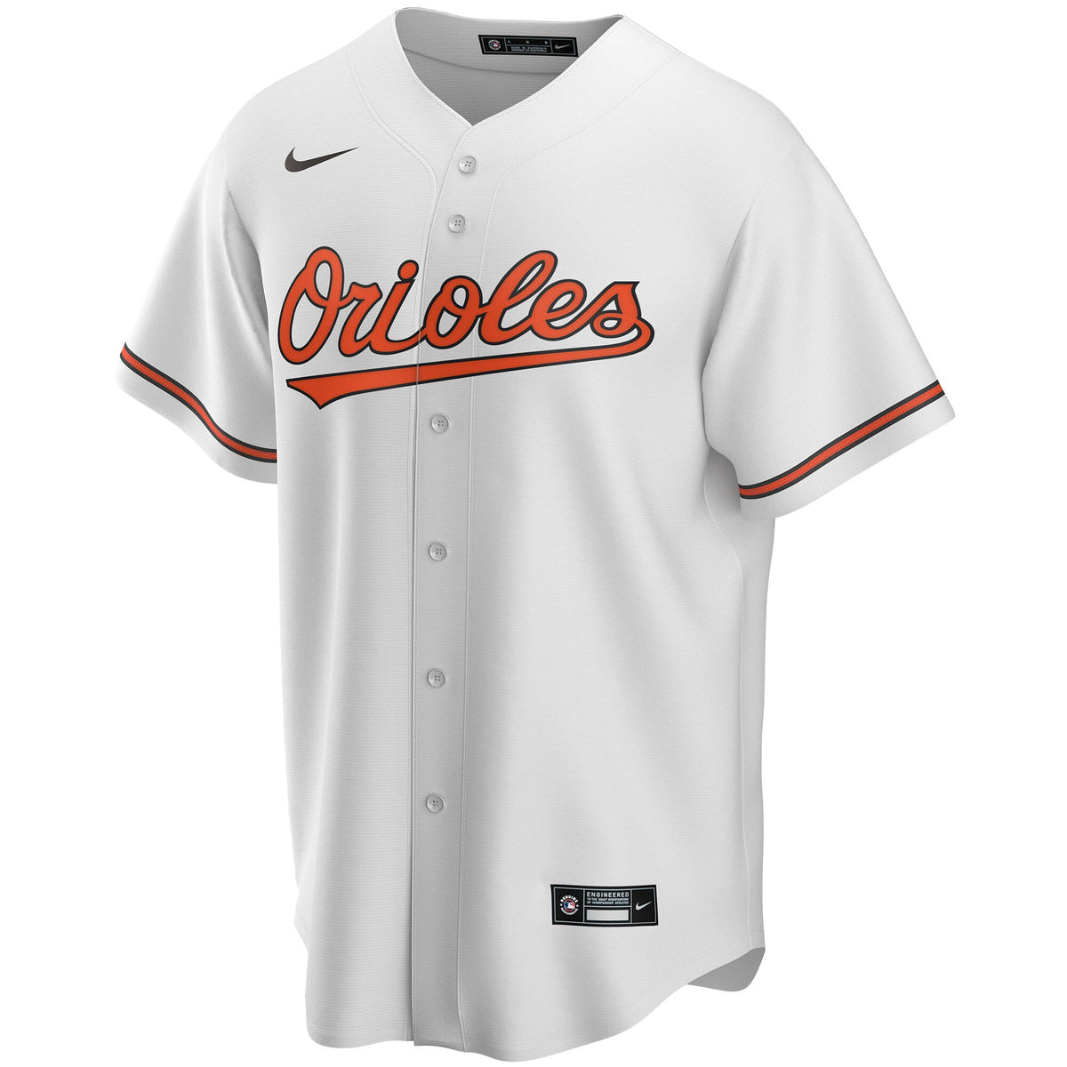 Baltimore Orioles White Home Replica Custom Jersey