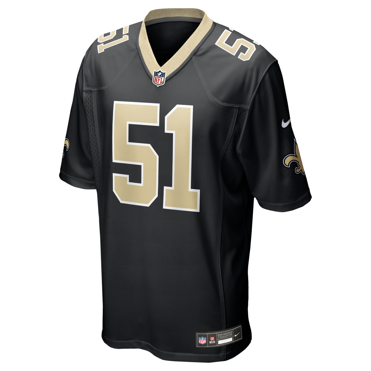 New Orleans Saints Jonathan Vilma Black Game Retired Player Jersey