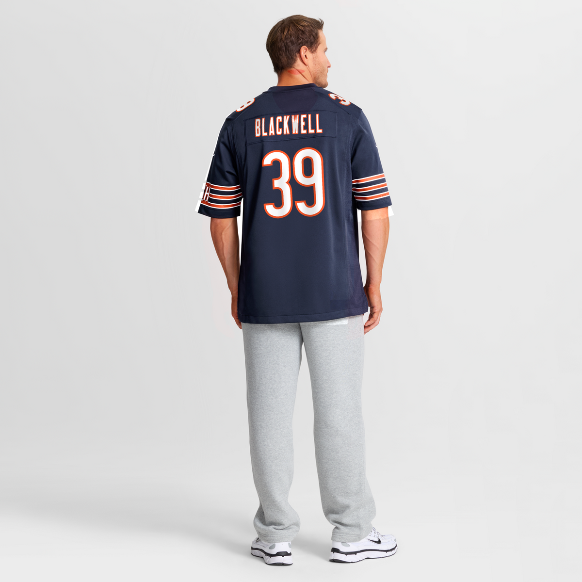 Chicago Bears Josh Blackwell Navy Game Player Jersey