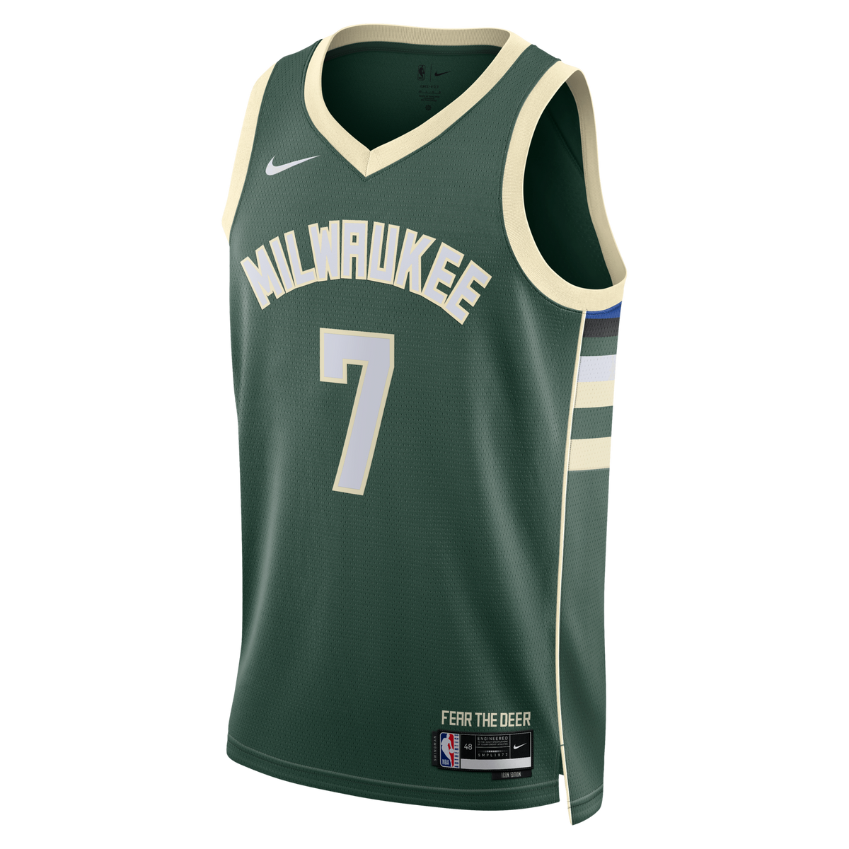 Milwaukee Bucks Icon Edition Swingman Jersey - Hunter Green - Kevin Porter Jr.
