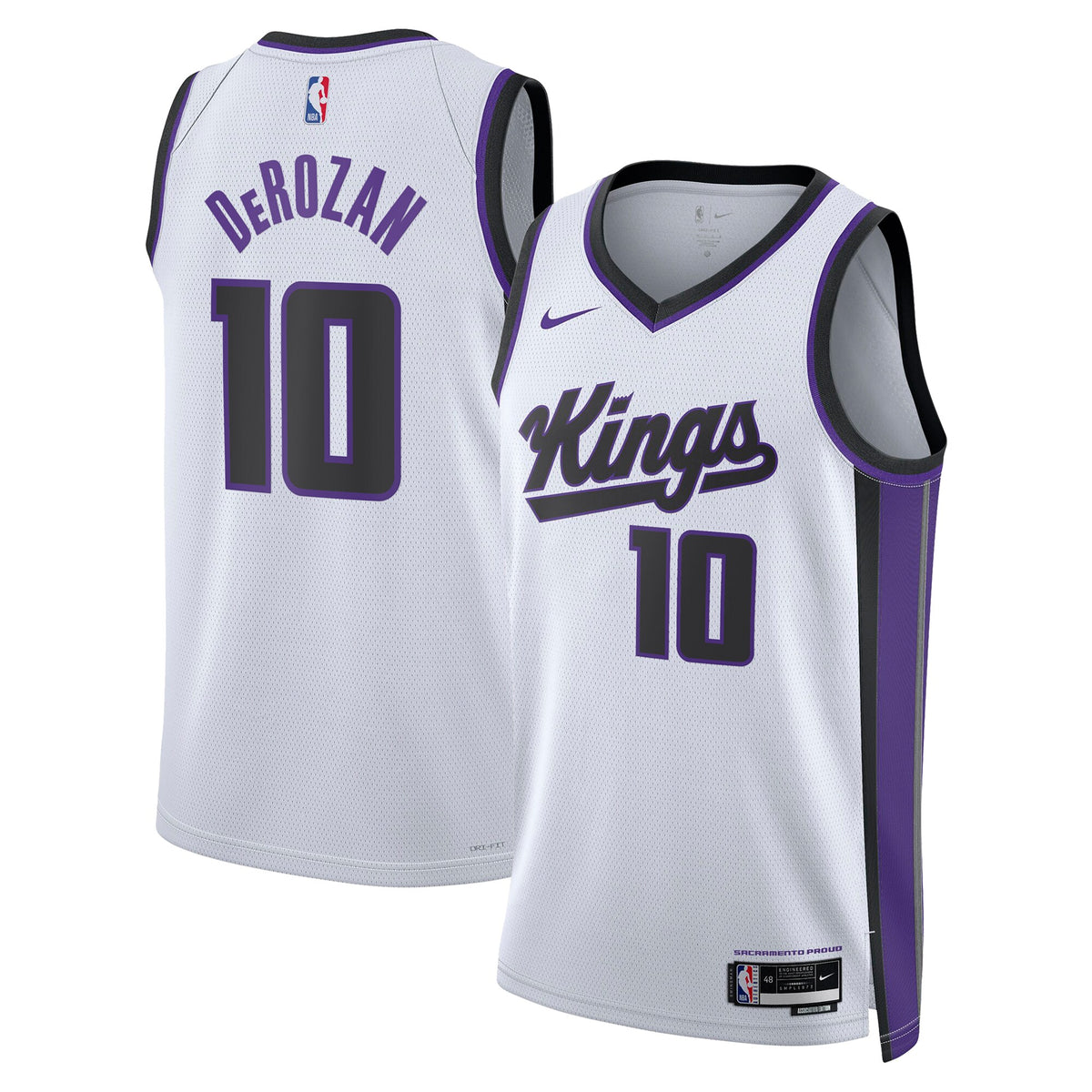 Sacramento Kings Association Edition Swingman Jersey - White - DeMar DeRozan