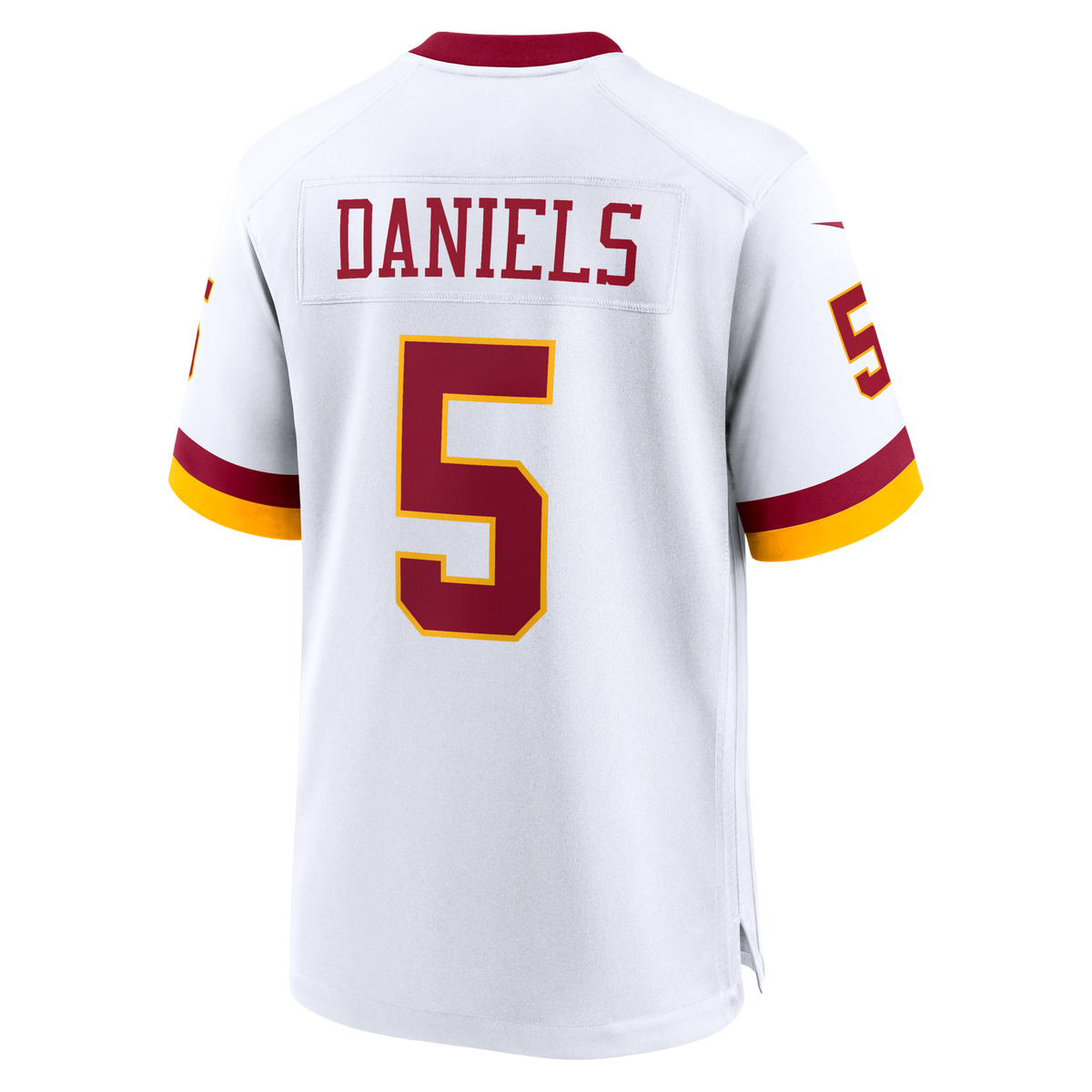 Washington Commanders Jayden Daniels White Game Super Bowl Era Jersey