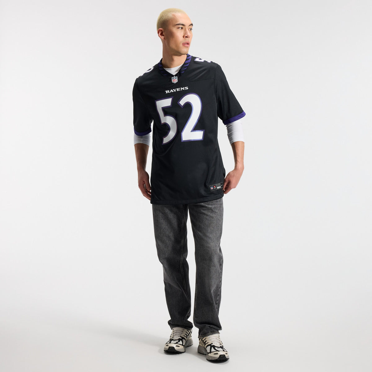 Baltimore Ravens Ray Lewis Black Alternate Retired Player Game Jersey