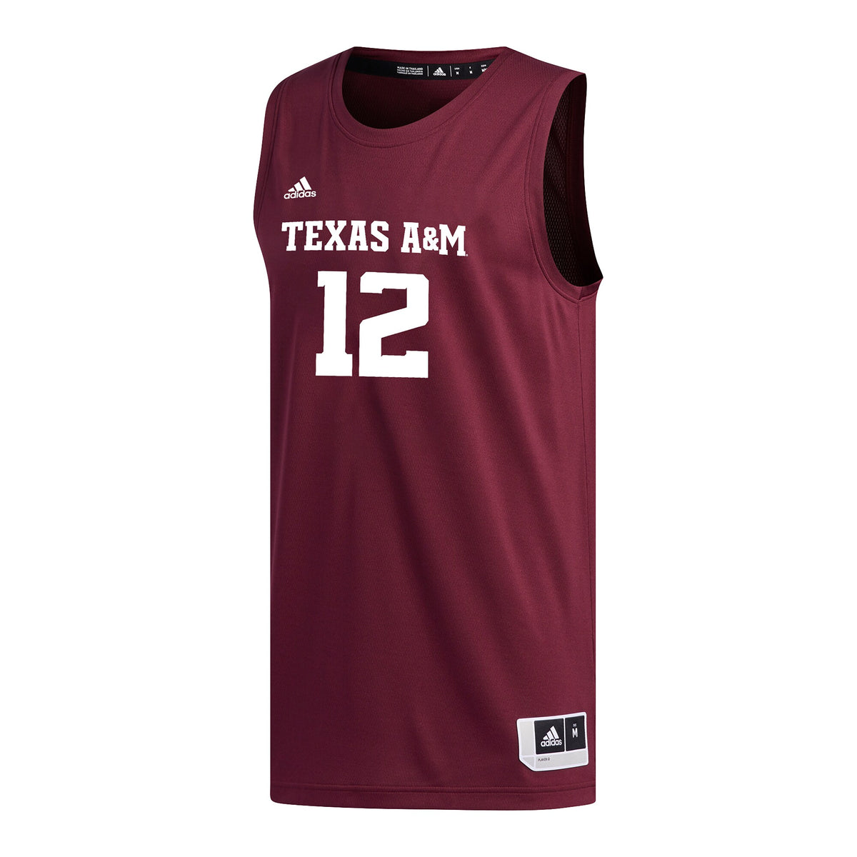 #12 Maroon Texas A&M Aggies Replica Basketball Jersey