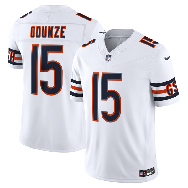 Chicago Bears Rome Odunze White Vapor F.U.S.E. Stitched Limited Jersey