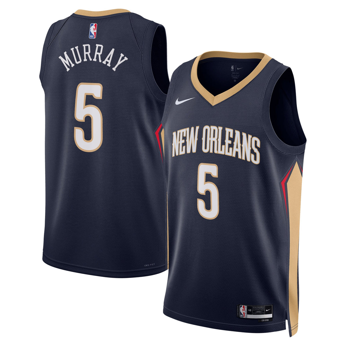 New Orleans Pelicans Icon Edition Swingman Jersey - Navy - Dejounte Murray