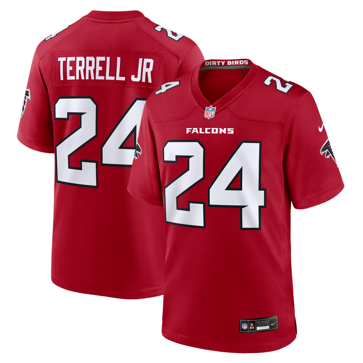 Atlanta Falcons A.J. Terrell Red Game Jersey