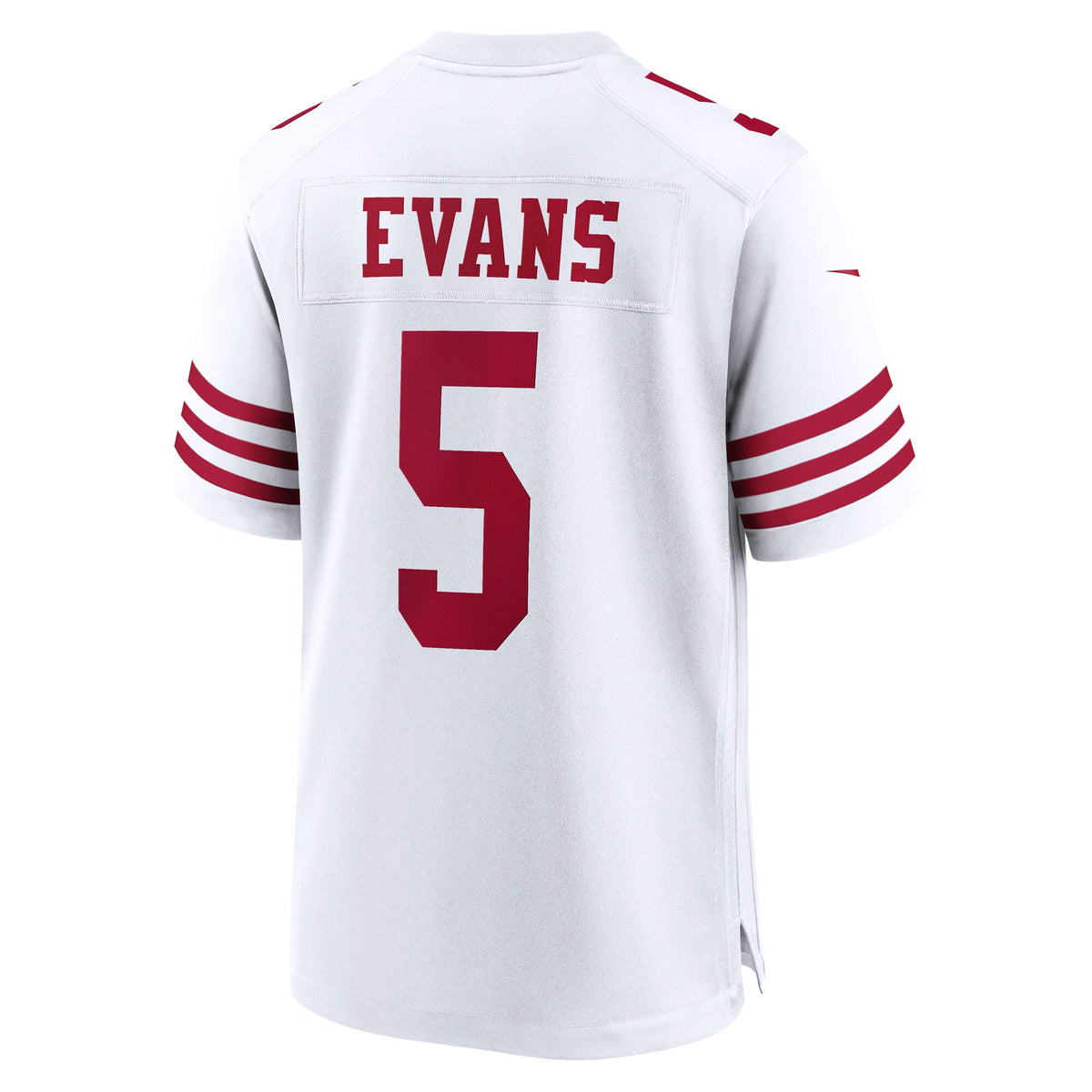 San Francisco 49ers Mike Evans White Game Jersey