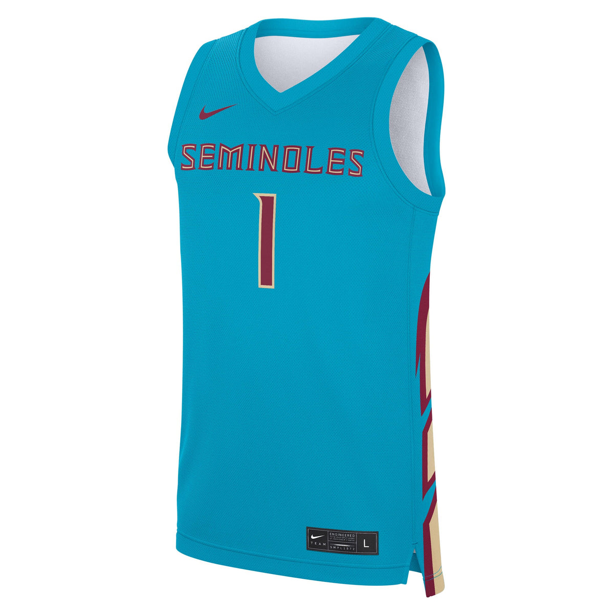 #1 Turquoise Florida State Seminoles Alternate Replica Jersey